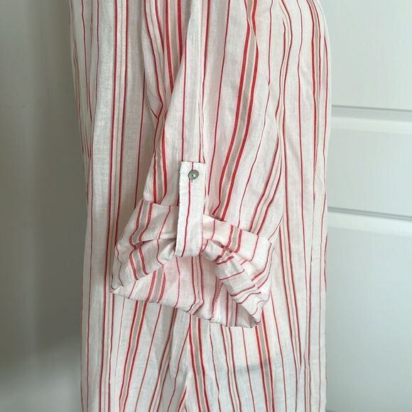 Eberjey White and Red Striped Tunic/Swim Cover - Picture 4 of 6